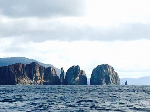 The Lanterns from the south – after leaving Fortescue Bay